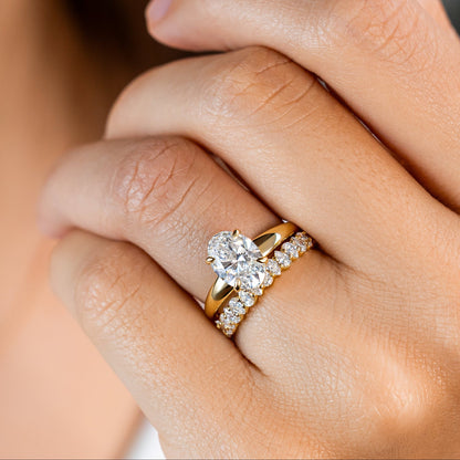 0.37 CT Round Full Eternity Lab Grown Diamond Wedding Band