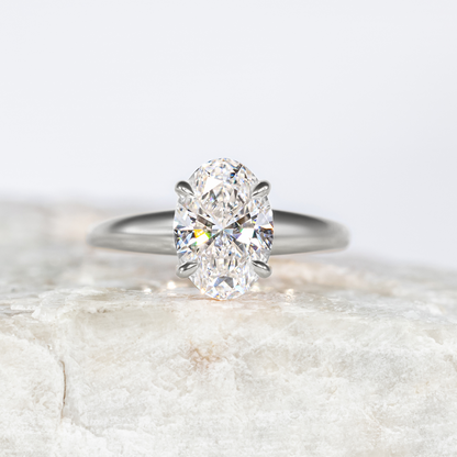 2 CT Round Three Stones Lab Grown Diamond Engagement Ring