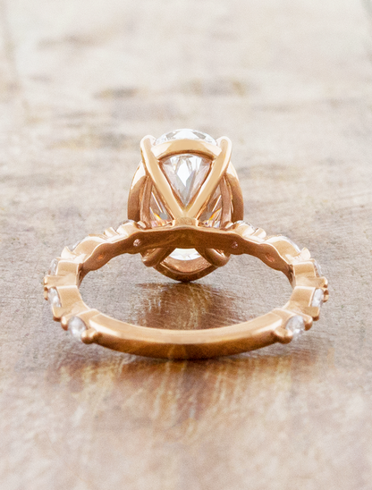 2 CT Round Three Stones Lab Grown Diamond Engagement Ring