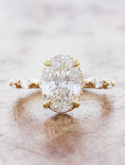 2 CT Round Three Stones Lab Grown Diamond Engagement Ring