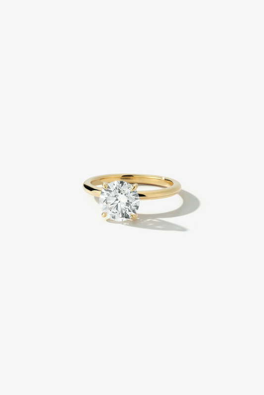 2 CT Round Three Stones Lab Grown Diamond Engagement Ring