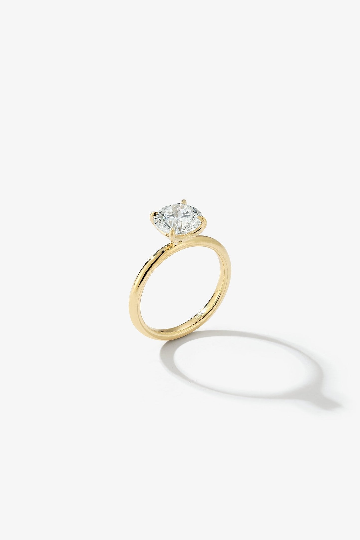 2 CT Round Three Stones Lab Grown Diamond Engagement Ring