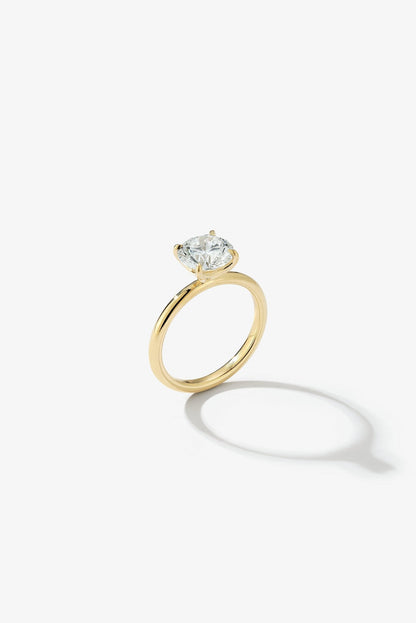 2 CT Round Three Stones Lab Grown Diamond Engagement Ring