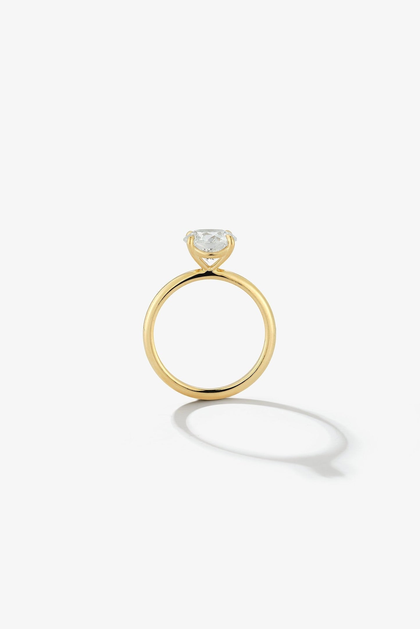 2 CT Round Three Stones Lab Grown Diamond Engagement Ring