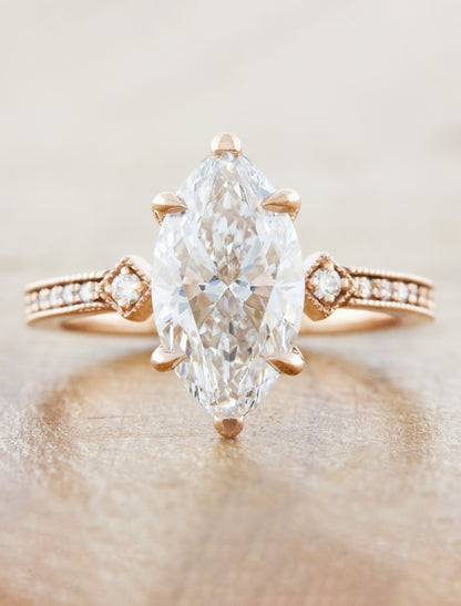 2 CT Round Three Stones Lab Grown Diamond Engagement Ring