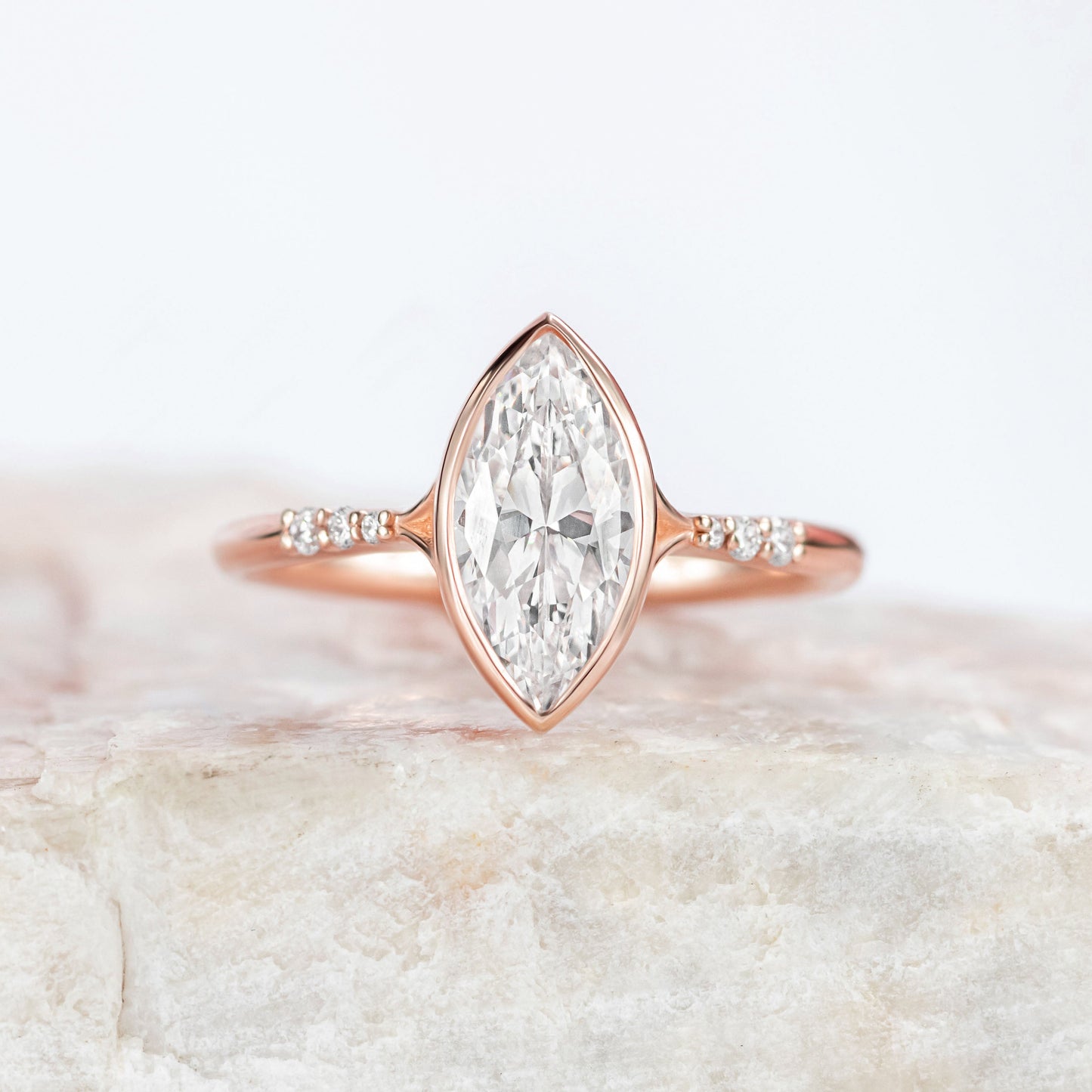 2 CT Round Three Stones Lab Grown Diamond Engagement Ring