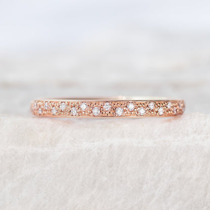 0.37 CT Round Full Eternity Lab Grown Diamond Wedding Band