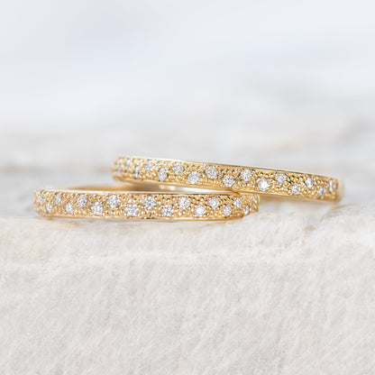 0.37 CT Round Full Eternity Lab Grown Diamond Wedding Band