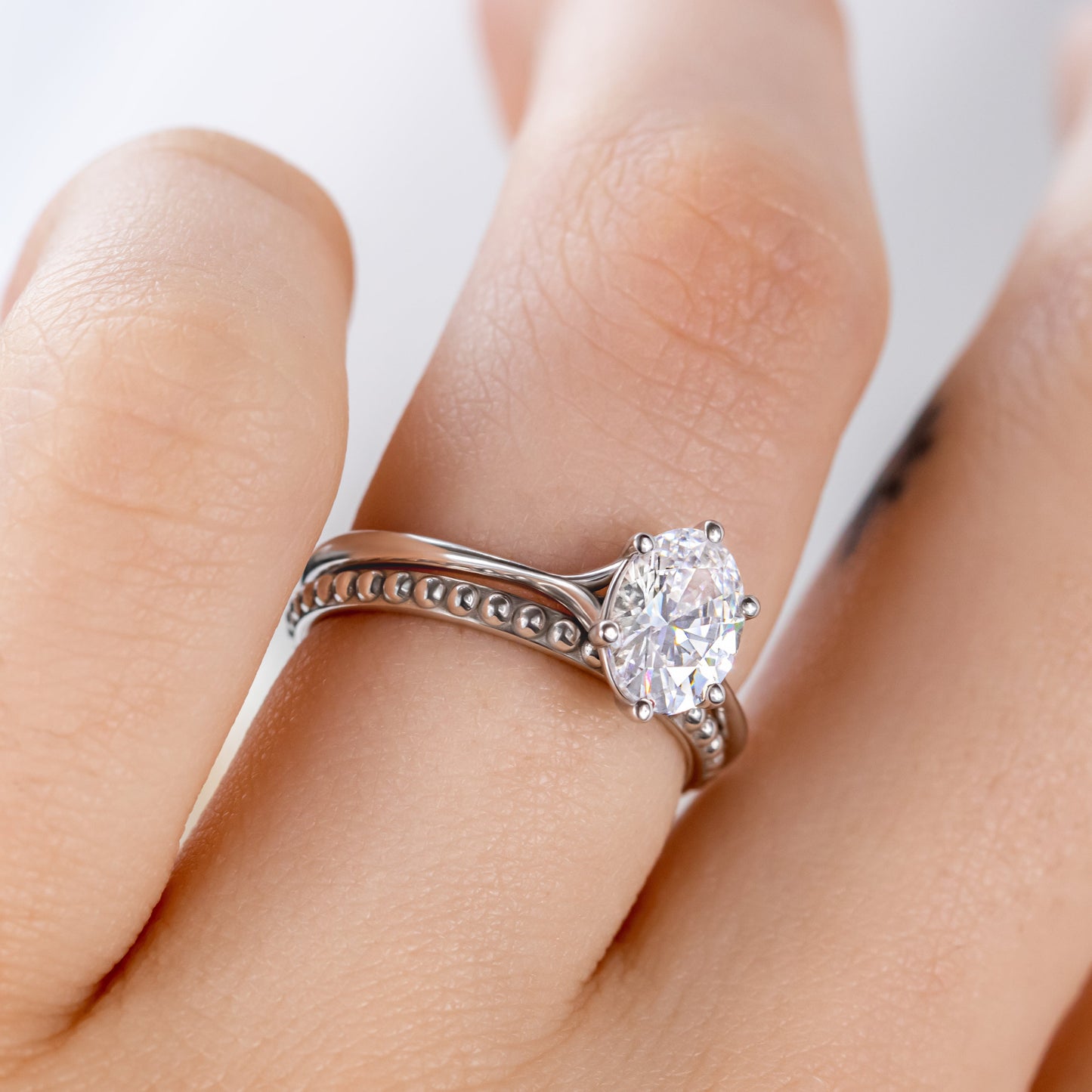 0.37 CT Round Full Eternity Lab Grown Diamond Wedding Band