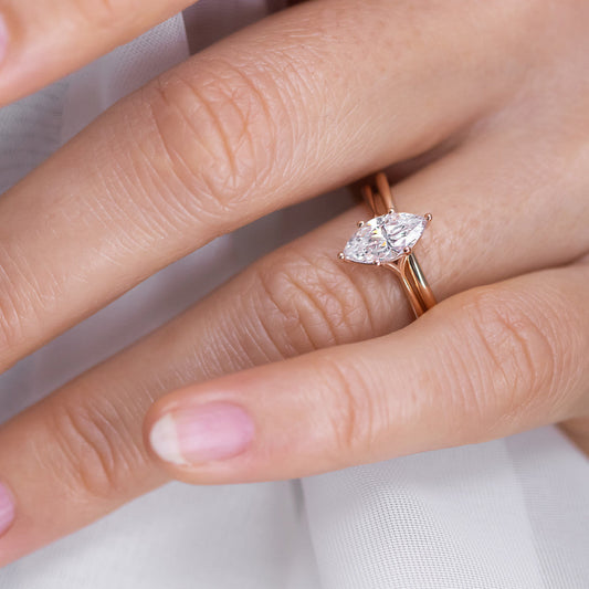2 CT Round Three Stones Lab Grown Diamond Engagement Ring