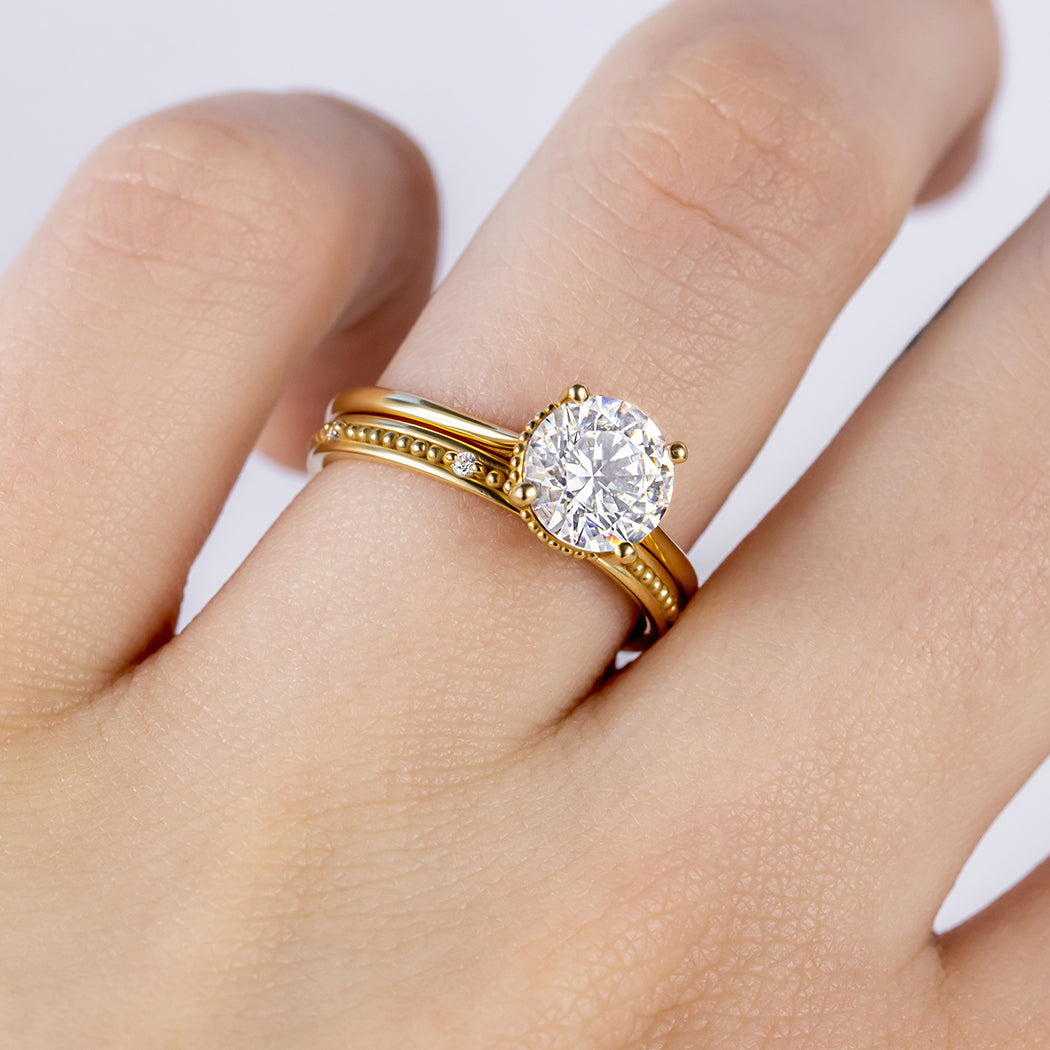 0.37 CT Round Full Eternity Lab Grown Diamond Wedding Band