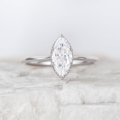 2 CT Round Three Stones Lab Grown Diamond Engagement Ring