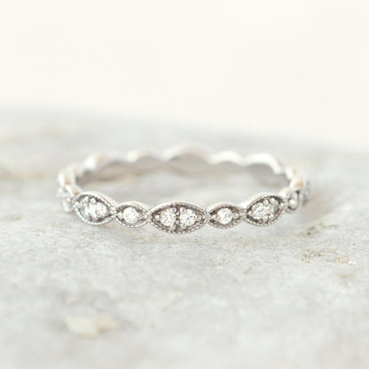 0.37 CT Round Full Eternity Lab Grown Diamond Wedding Band
