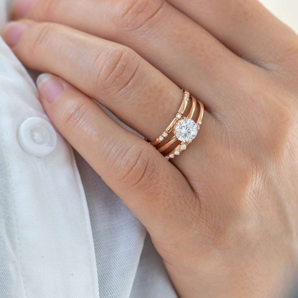 0.37 CT Round Full Eternity Lab Grown Diamond Wedding Band