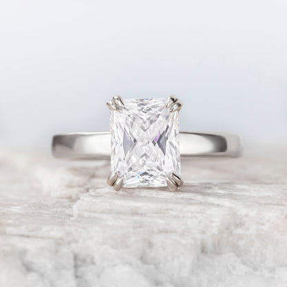 2 CT Round Three Stones Lab Grown Diamond Engagement Ring