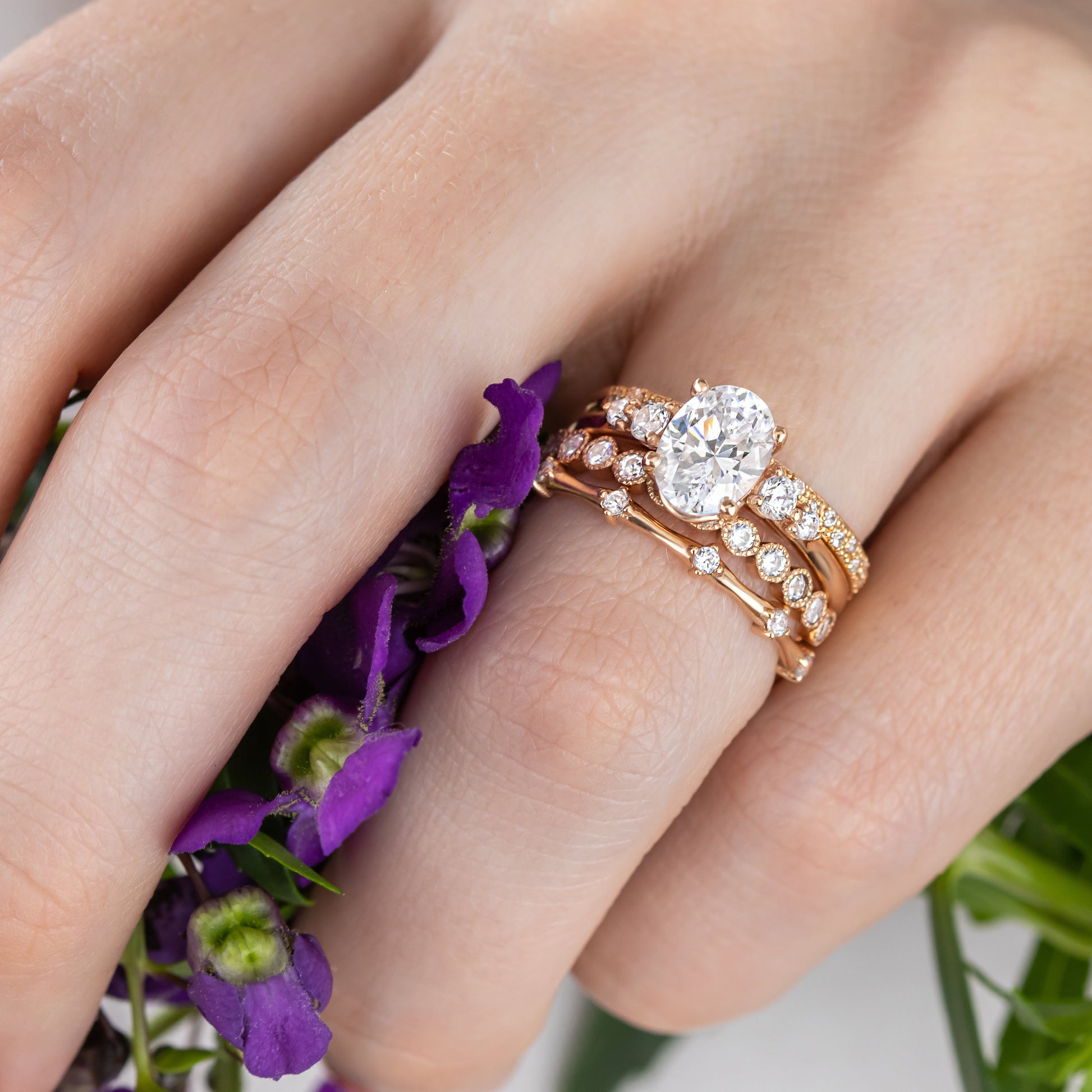 0.37 CT Round Full Eternity Lab Grown Diamond Wedding Band