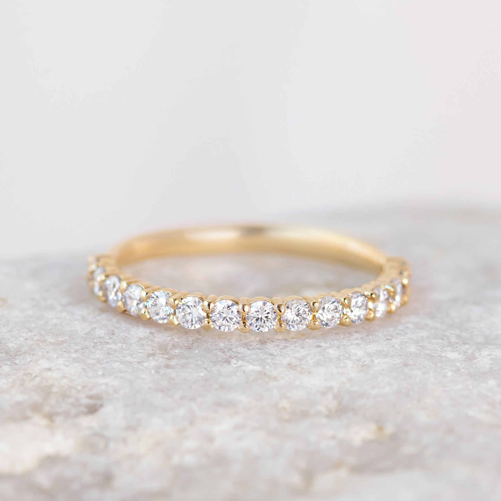 0.37 CT Round Full Eternity Lab Grown Diamond Wedding Band