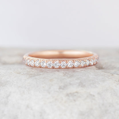 0.37 CT Round Full Eternity Lab Grown Diamond Wedding Band
