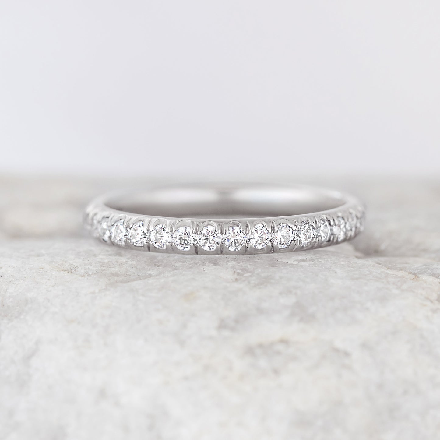0.37 CT Round Full Eternity Lab Grown Diamond Wedding Band
