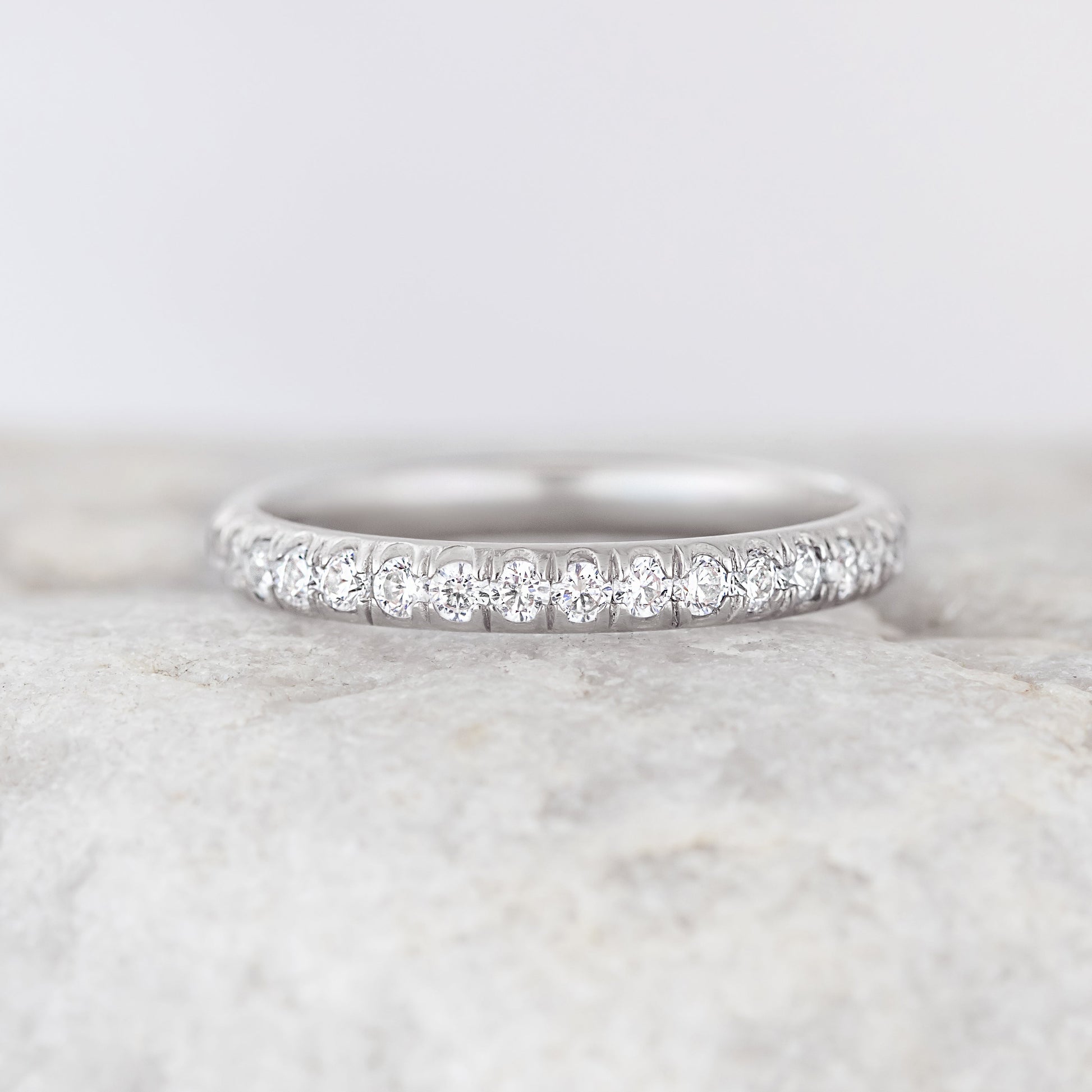 0.37 CT Round Full Eternity Lab Grown Diamond Wedding Band