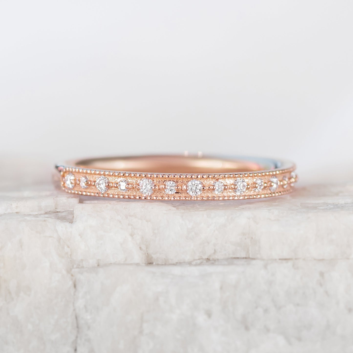0.37 CT Round Full Eternity Lab Grown Diamond Wedding Band