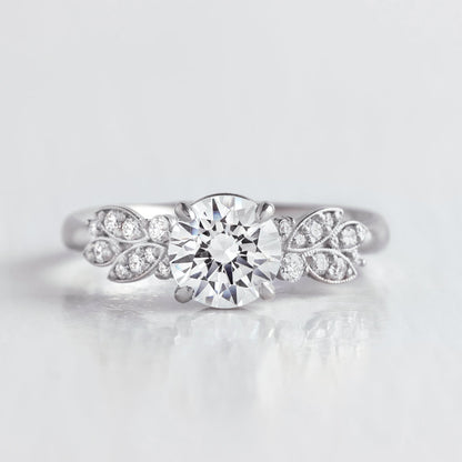 2 CT Round Three Stones Lab Grown Diamond Engagement Ring