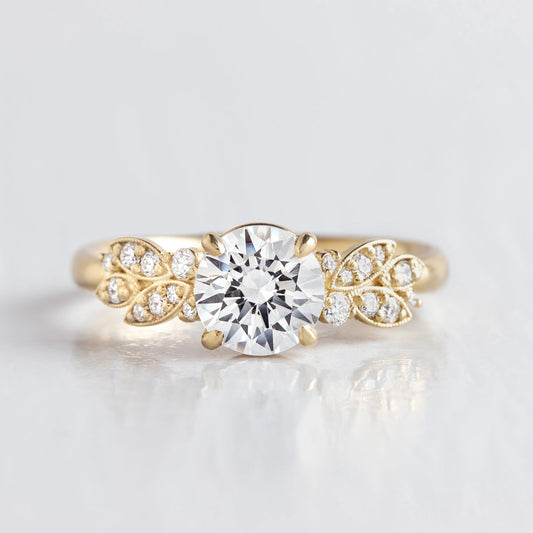 2 CT Round Three Stones Lab Grown Diamond Engagement Ring