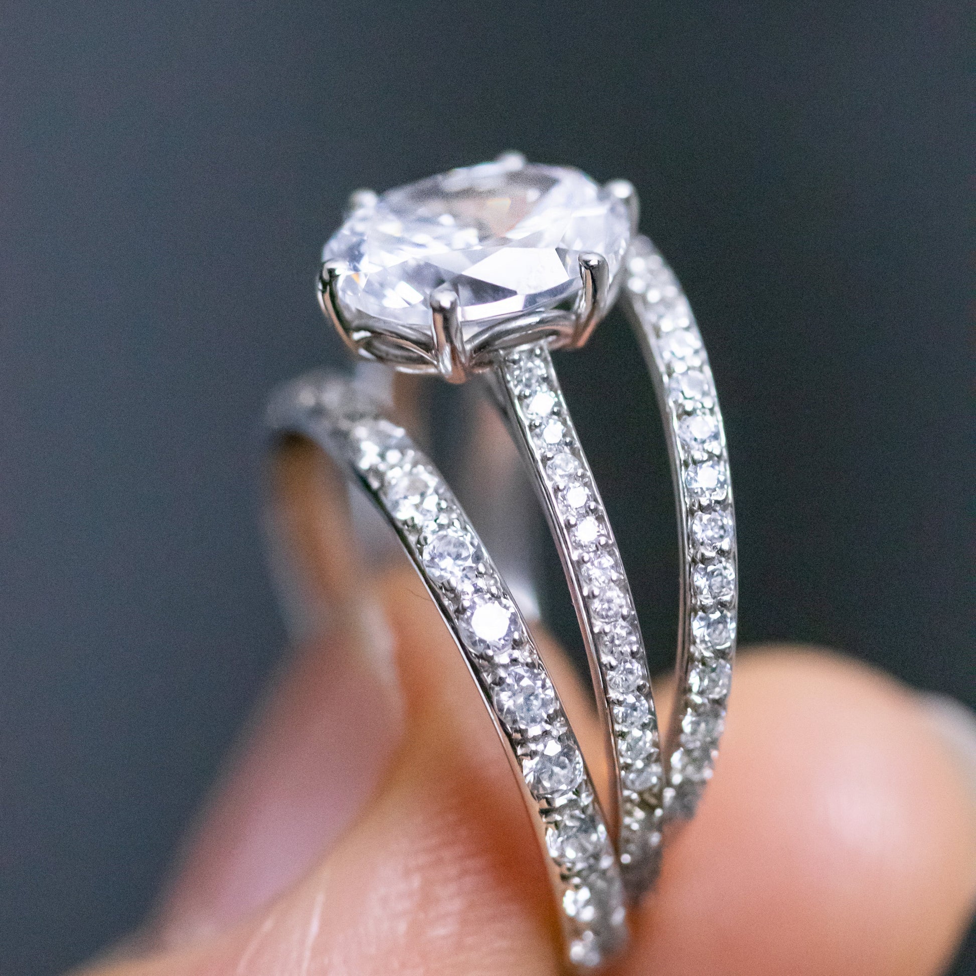 0.37 CT Round Full Eternity Lab Grown Diamond Wedding Band