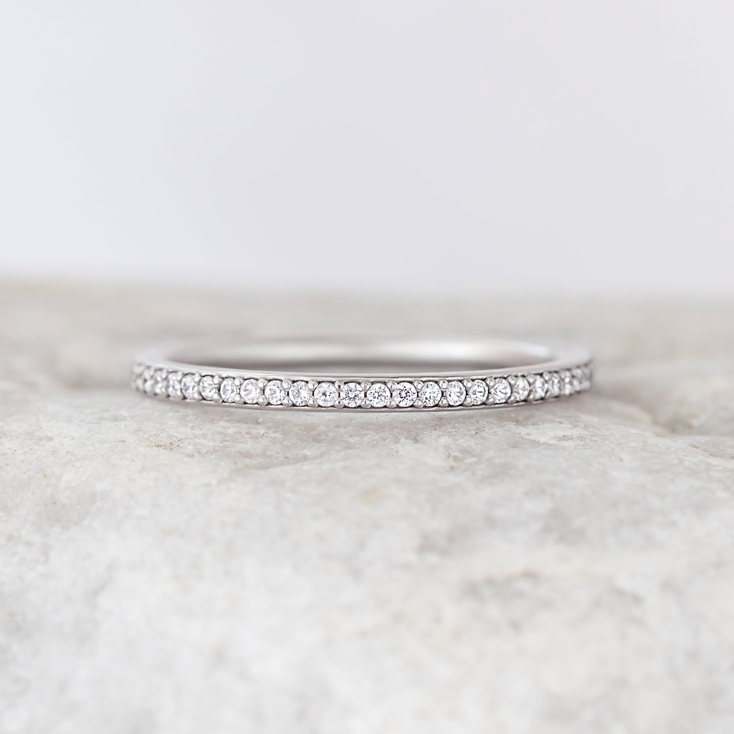 0.37 CT Round Full Eternity Lab Grown Diamond Wedding Band