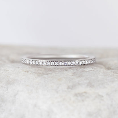 0.37 CT Round Full Eternity Lab Grown Diamond Wedding Band