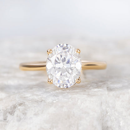 2 CT Round Three Stones Lab Grown Diamond Engagement Ring