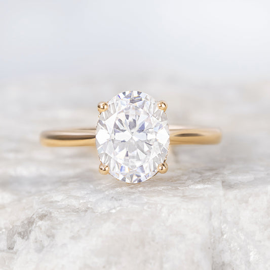 2 CT Round Three Stones Lab Grown Diamond Engagement Ring