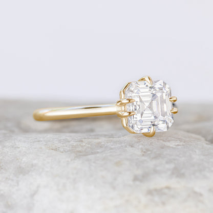 2 CT Round Three Stones Lab Grown Diamond Engagement Ring