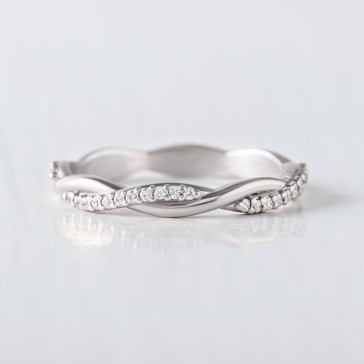 0.37 CT Round Full Eternity Lab Grown Diamond Wedding Band