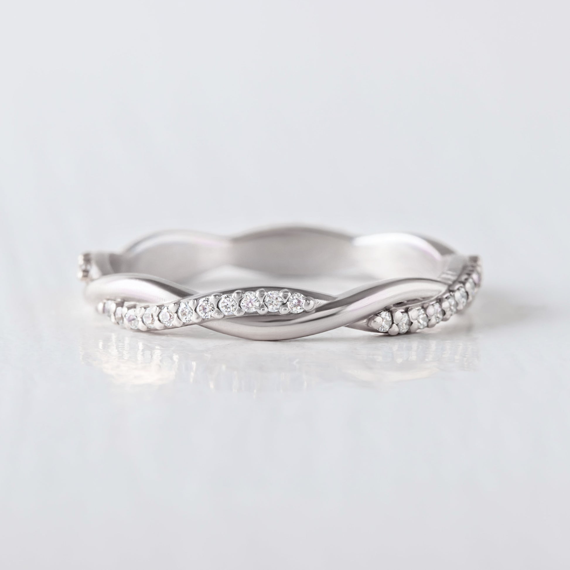 0.37 CT Round Full Eternity Lab Grown Diamond Wedding Band