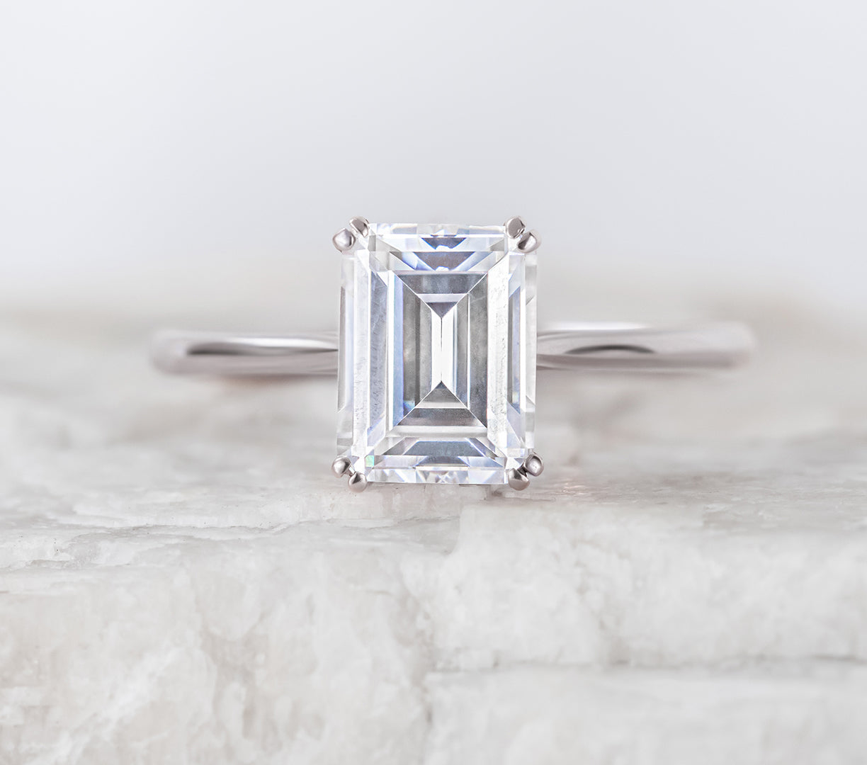 2 CT Round Three Stones Lab Grown Diamond Engagement Ring