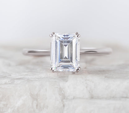 2 CT Round Three Stones Lab Grown Diamond Engagement Ring