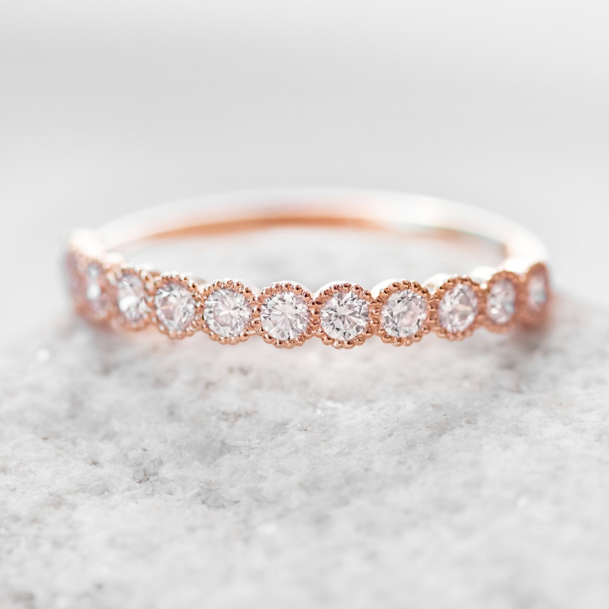 0.37 CT Round Full Eternity Lab Grown Diamond Wedding Band
