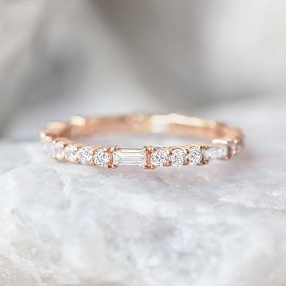 0.37 CT Round Full Eternity Lab Grown Diamond Wedding Band