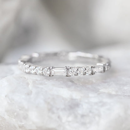 0.37 CT Round Full Eternity Lab Grown Diamond Wedding Band
