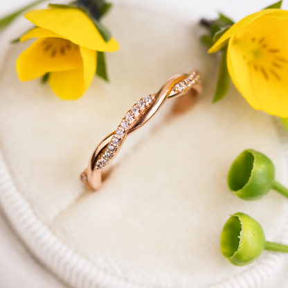 0.37 CT Round Full Eternity Lab Grown Diamond Wedding Band