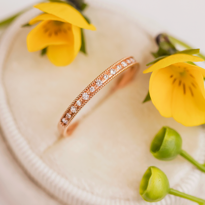 0.37 CT Round Full Eternity Lab Grown Diamond Wedding Band