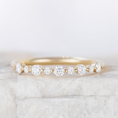 0.37 CT Round Full Eternity Lab Grown Diamond Wedding Band