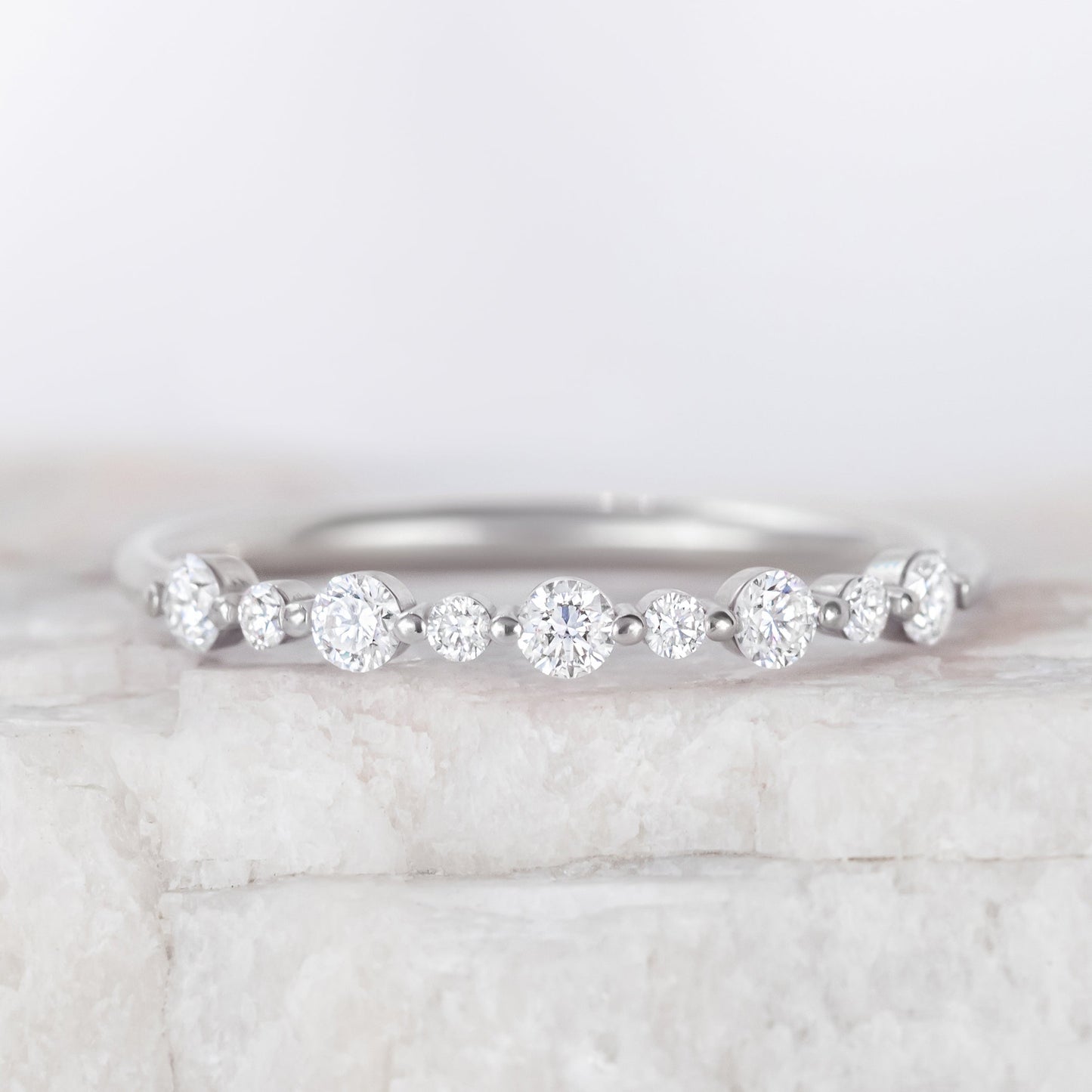 0.37 CT Round Full Eternity Lab Grown Diamond Wedding Band