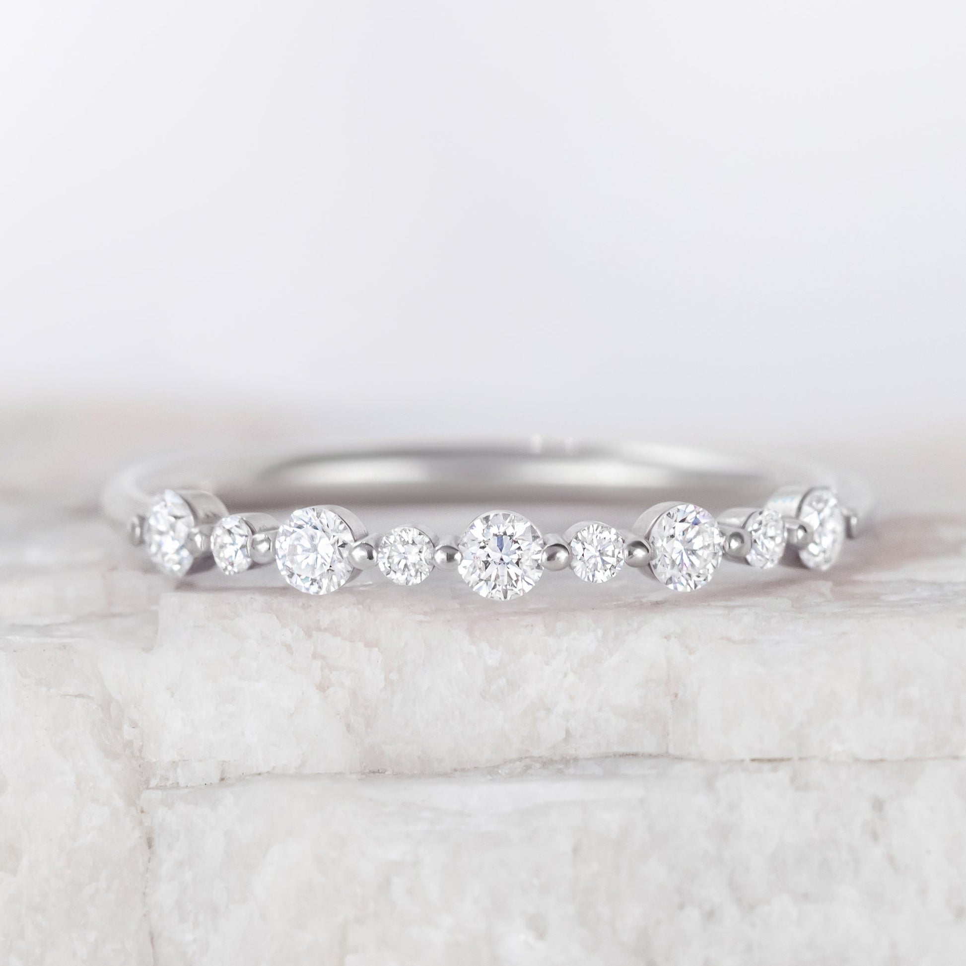 0.37 CT Round Full Eternity Lab Grown Diamond Wedding Band