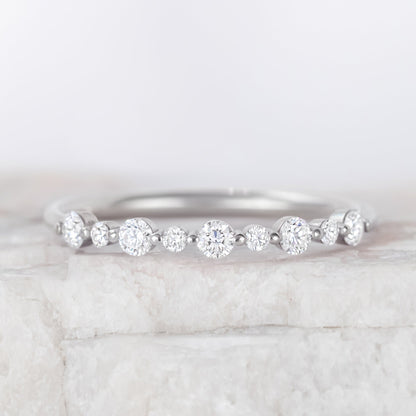 0.37 CT Round Full Eternity Lab Grown Diamond Wedding Band