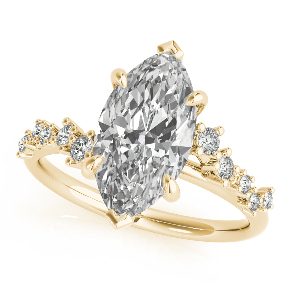 2 CT Round Three Stones Lab Grown Diamond Engagement Ring