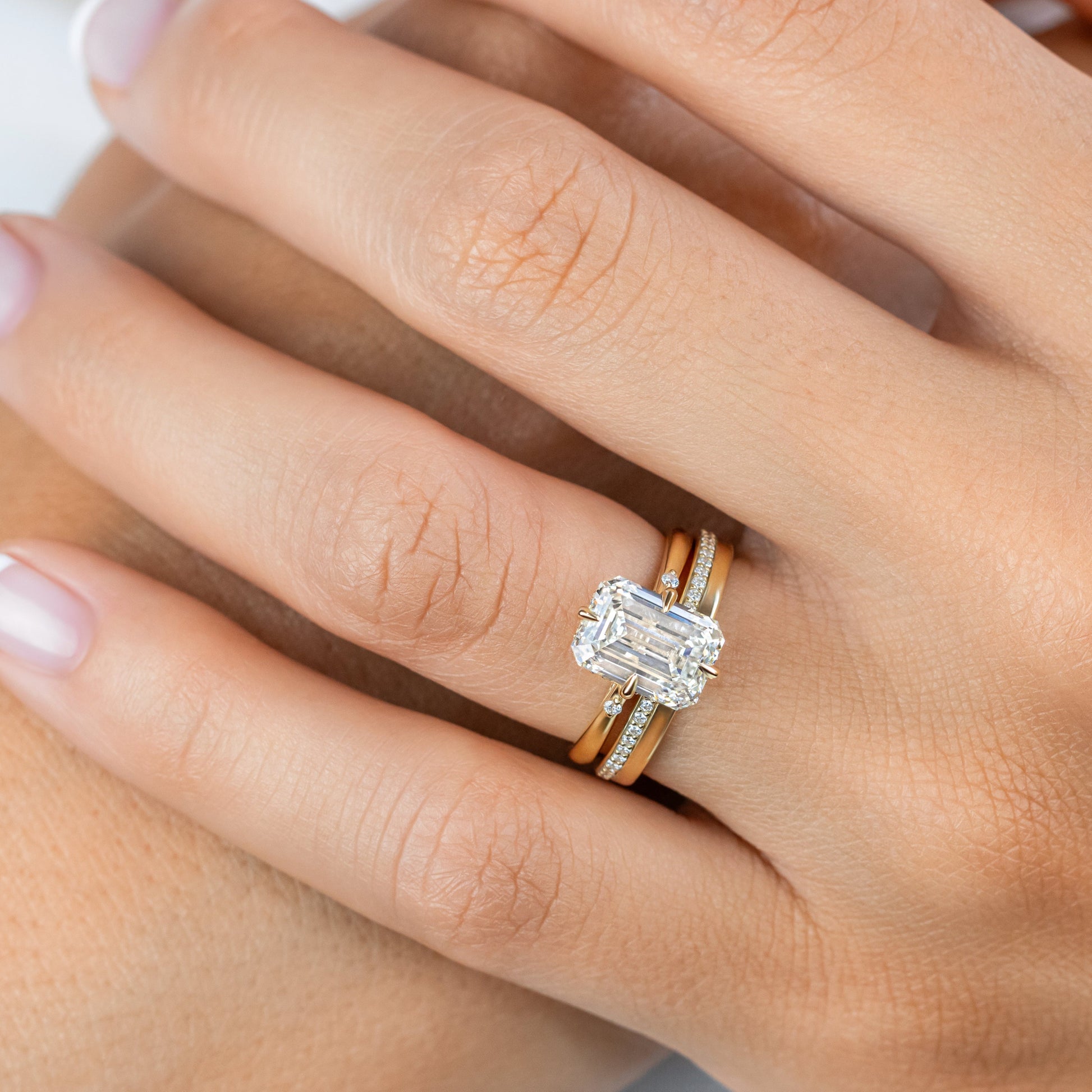 0.37 CT Round Full Eternity Lab Grown Diamond Wedding Band