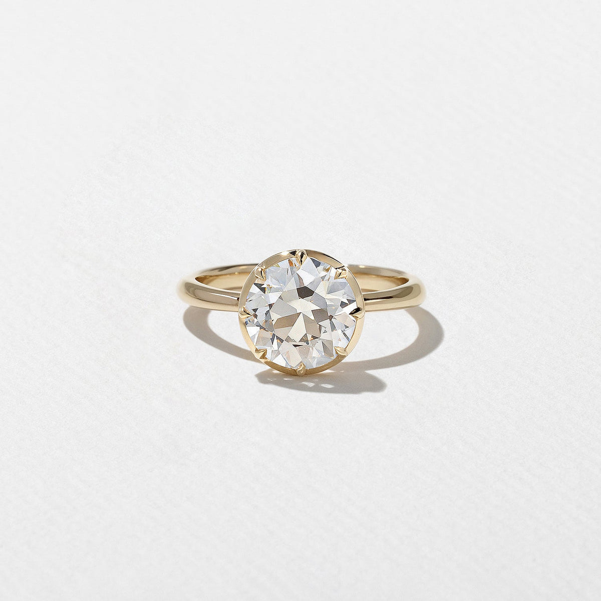 Emerald Pave Engagement Ring – 1 CT Lab Grown Diamond