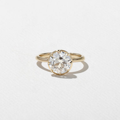 Emerald Pave Engagement Ring – 1 CT Lab Grown Diamond